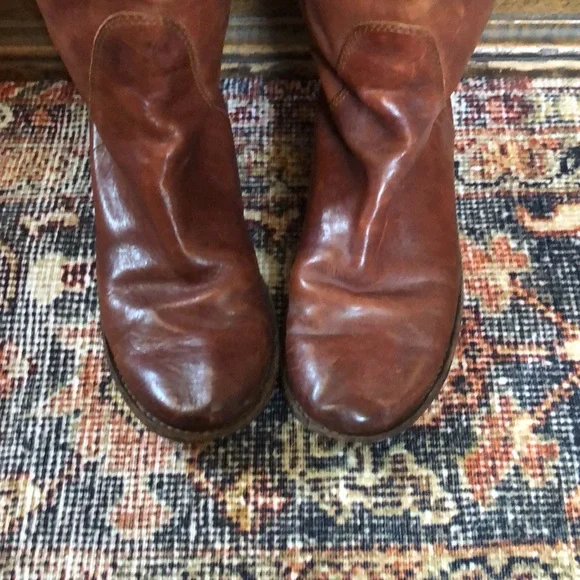 Vintage Frye brown leather boots. Women’s size 6 - Picture 5 of 11